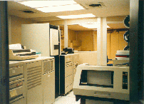 The old VAX server room in the lab The old VAX server room in the lab