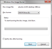 Burn An ISO - Click To Enlarge